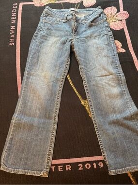 Lee Women's Light Blue Flare Jeans Size 12 Short